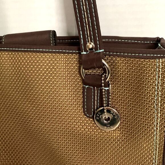 The Sak Cameron Tan Brown Mesh Shoulder Satchel Handbag Purse - Picture 2 of 14